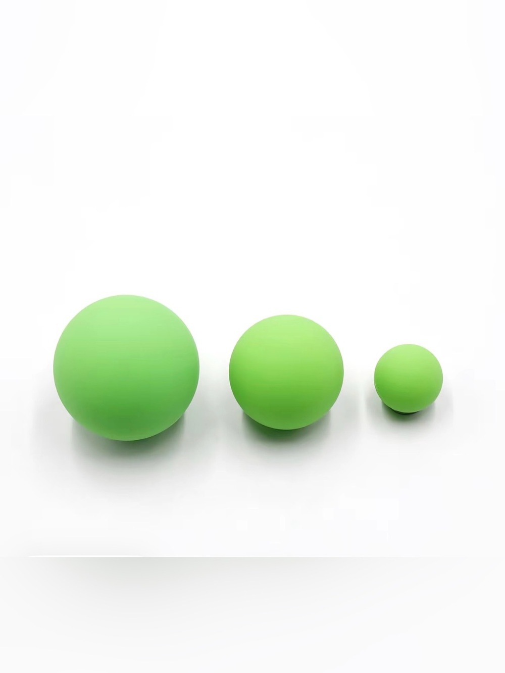 Green Massage Lacrosse Balls Set - 3 Pack